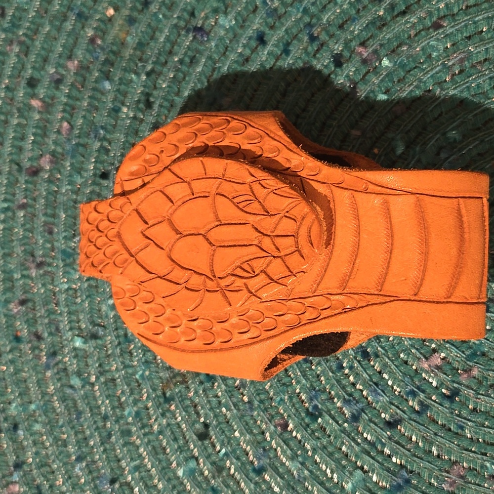 Vintage leather sheath holder